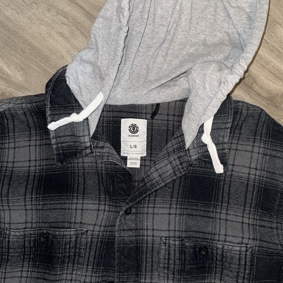 Element flannel with hood - Picture 2 of 3